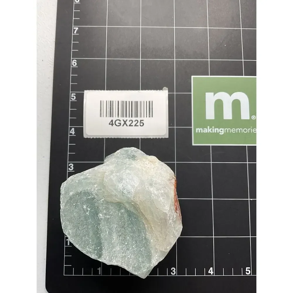 Pale Blue‎ Crackle Art Glass Cullet Glowing Manganese Slag Glass #4GX225